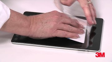 Bubble-Free Application of a Tablet Screen Protector - 3M™ Natural View Screen Protector