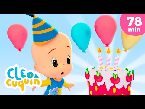 Happy Birthday  🎂🎈 and more Nursery Rhymes by Cleo and Cuquin | Children Songs