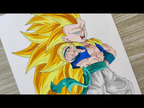 Video Drawing Gotenks | How to draw Gotenks | BER ART #94 - youtube