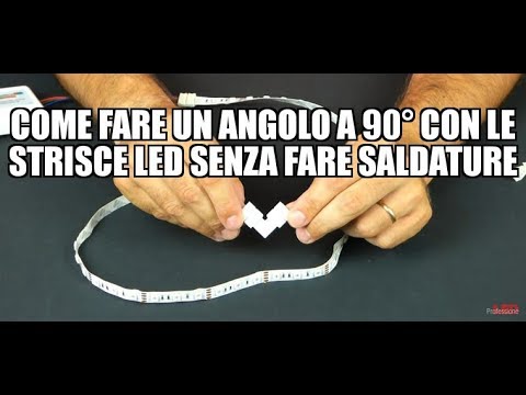 Video: Come Piegare Una Striscia LED Di 90 Gradi? Come Girare Il Connettore E Piegare I Fili? Suggerimenti Per Piegare Il Nastro A Diodi Ad Angolo