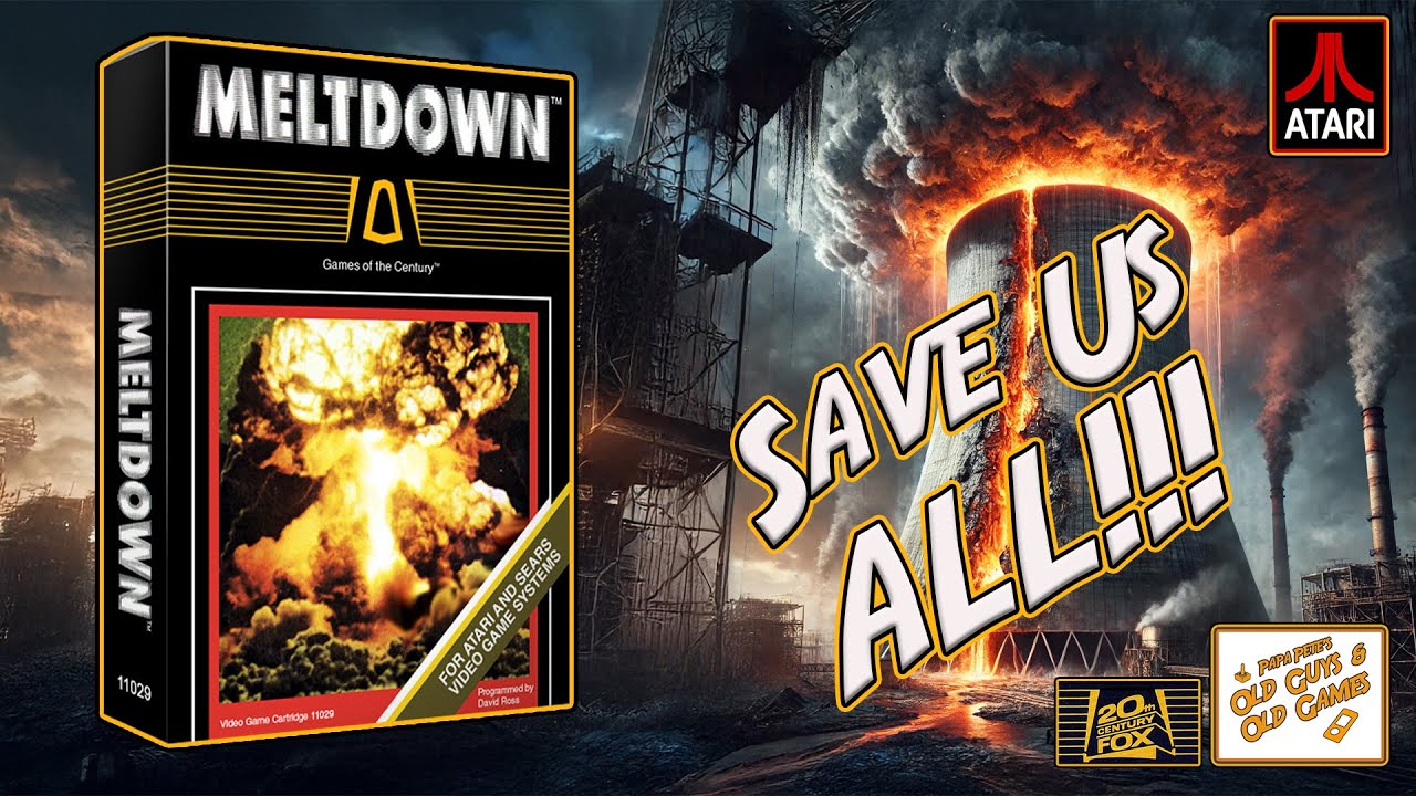 Meltdown by 20th Century Fox - Atari 2600 Prototype - Papa Pete's Old Guys & Old Games 