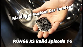 Making  A Custom Car Emblem : Glass Fire Badge