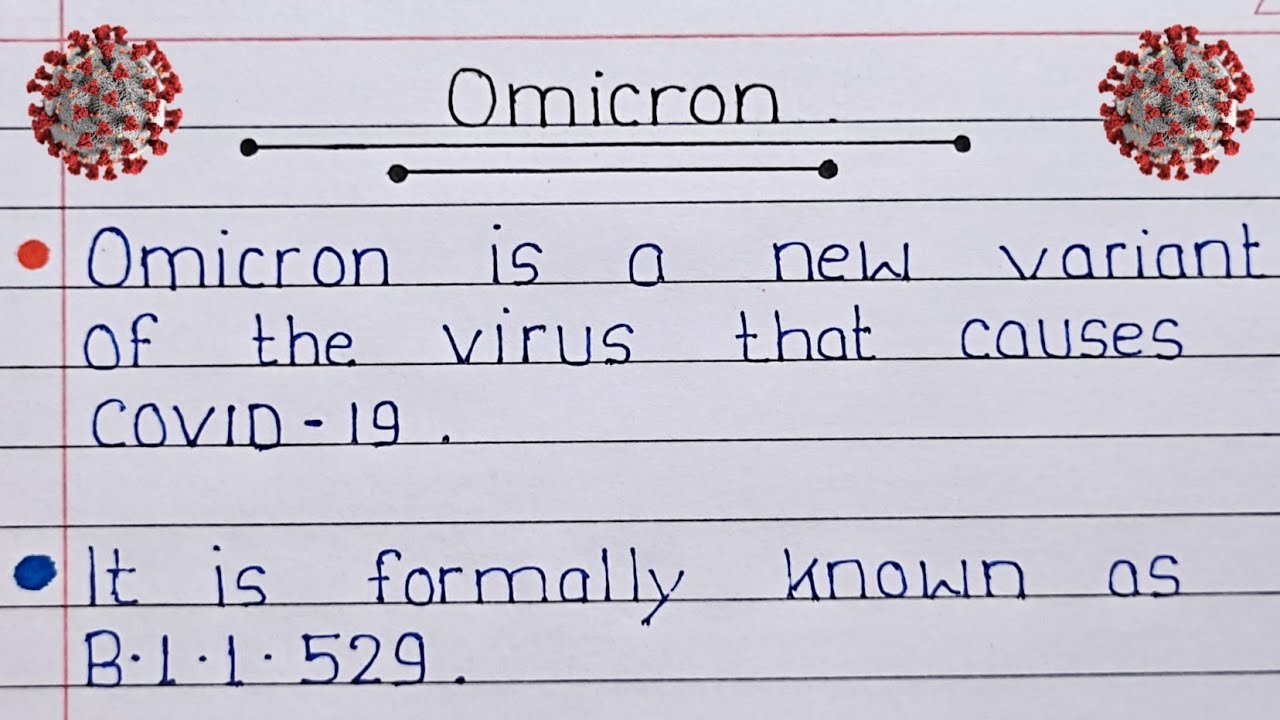 omicron essay in english pdf