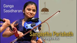 Ganga Sasidharan Violin Concert Organised by Sangeetha Parishath Mangalore