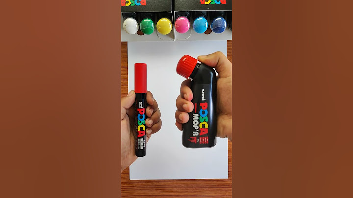 Activating my THICK Red Posca Mop’r Marker! #shorts