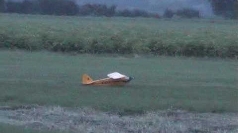 RC Piper Cub Crash