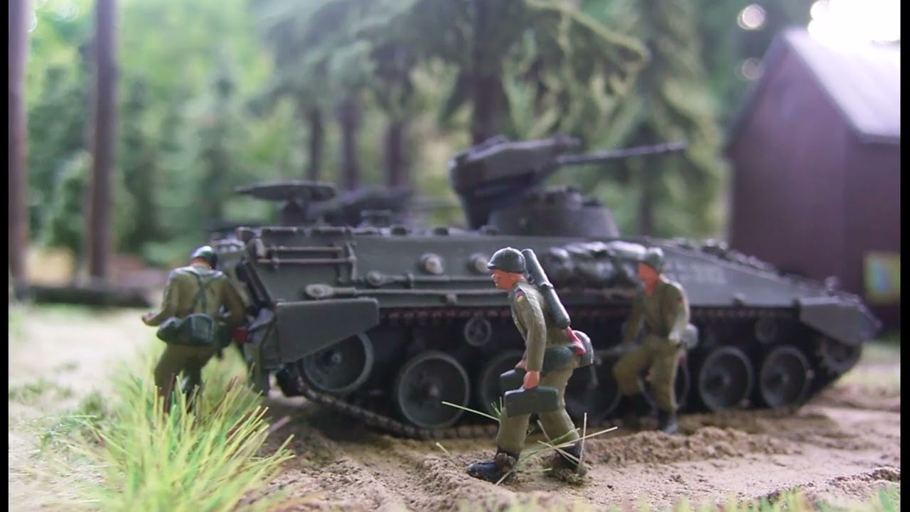 Bundeswehrmanöver 1970-1980 Diorama 1:87