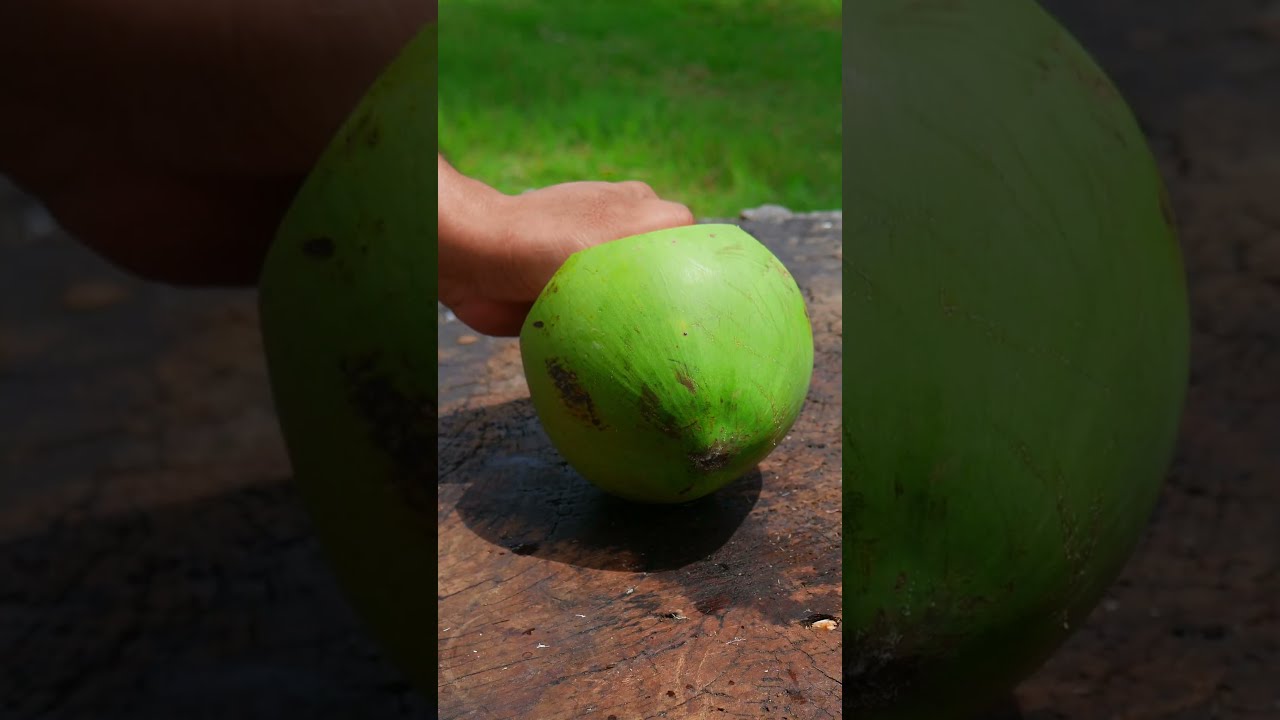 Beautiful Coconut Cutting Skills Fruit