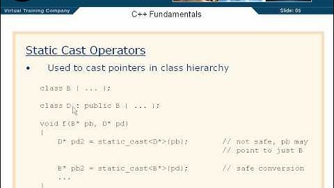 06  C++ Class Member Access   36  Static Cast Operators