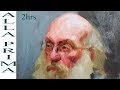 How to paint a portrait within 2 hours in oils? Alla prima with Sergey Gusev.