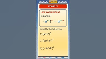 ▶️Power of a Power Rule: (a^m)^n  = a^(mn) | Laws of Indices 5 | Laws of Exponents | Exponent Rule