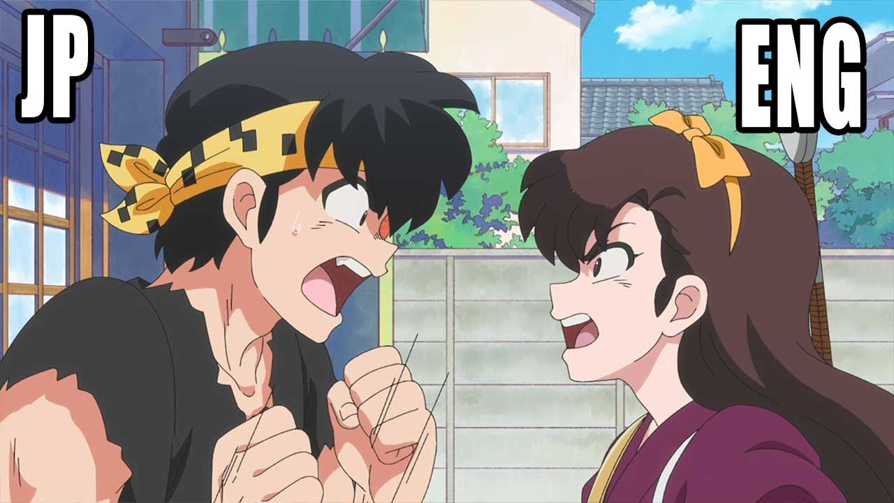 ryogaaa様2S Ranma 1/2 Season 2 Episode 9 JAPANESE VS ENGLISH DUB | Ryoga, Ukyo
