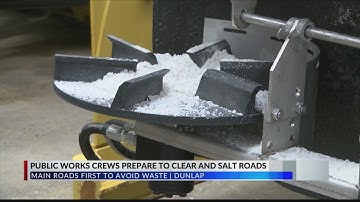 Local public works crews use strategy to keep roads clear during winter weather
