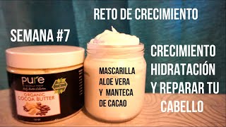 Mascarilla de Aloe vera y Manteca de Cacao Crecimiento del Cabello