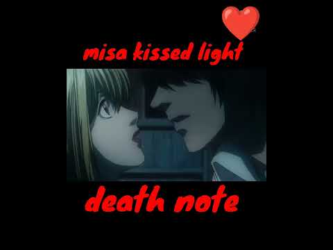 LIGHT KISSED MISA 😱♥️ infront of ryuk #short,#shorts,#anime