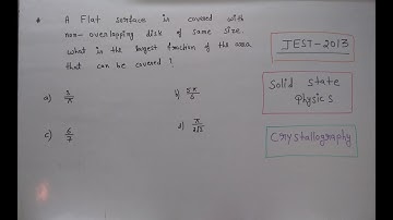 Atomic packing fraction|jest 2013 |crystallograpy|Hindi|POTENTIAL G