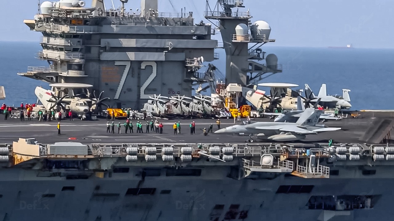 Iran on Alert as Carrier Jets Launch from USS Abraham Lincoln in the Arabian Sea