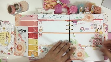 A5 Rings planner Flip thru ft Cocoa Daisy