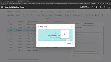 Business Central short video: Attach multiple files at the same time