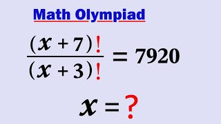 Math Olympiad | A Nice Factorial Problem | VIJAY Maths