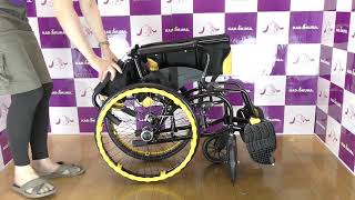 【カドクラ車椅子】タルト折りたたみ　開き方