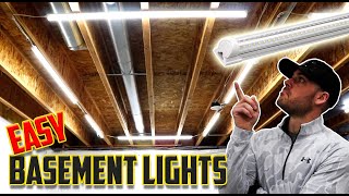 Quick & Easy DIY LED Fixtures // Basement, Garage, or Attic!