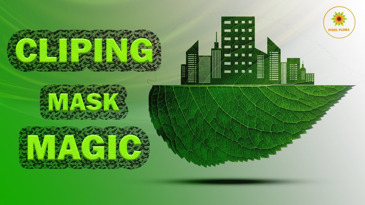 ✨ Clipping Mask Magic in Photoshop | Creative Leaf City Design Tutorial 🌿🏙️