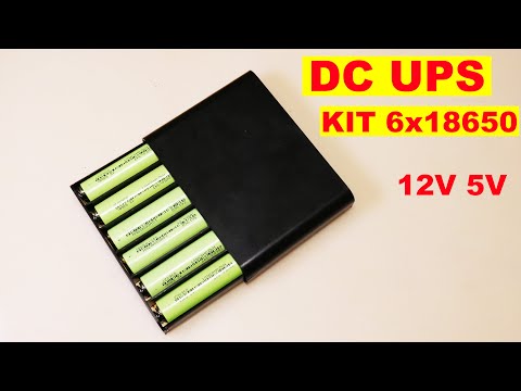 DC UPS KIT 6х18650 БЕСПЕРЕБОЙНИК НА 12V 5V