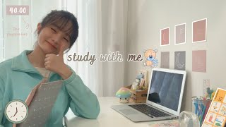 STUDY WITH ME + Soft Lofi Music 🌼  40 Minutes || Juicy Ta screenshot 3