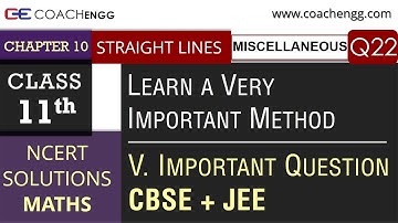 STRAIGHT LINES Exercise Miscellaneous Question 22 | NCERT Chapter 10 | Class 11 CBSE Maths Solutions