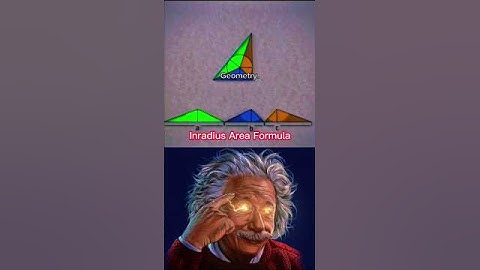 Inradius Area Formula 💥 #shorts #science #sigma