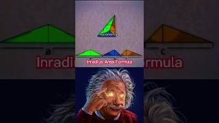 Inradius Area Formula 💥 #shorts #science #sigma