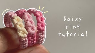 How to make a daisy ring || yarnivora