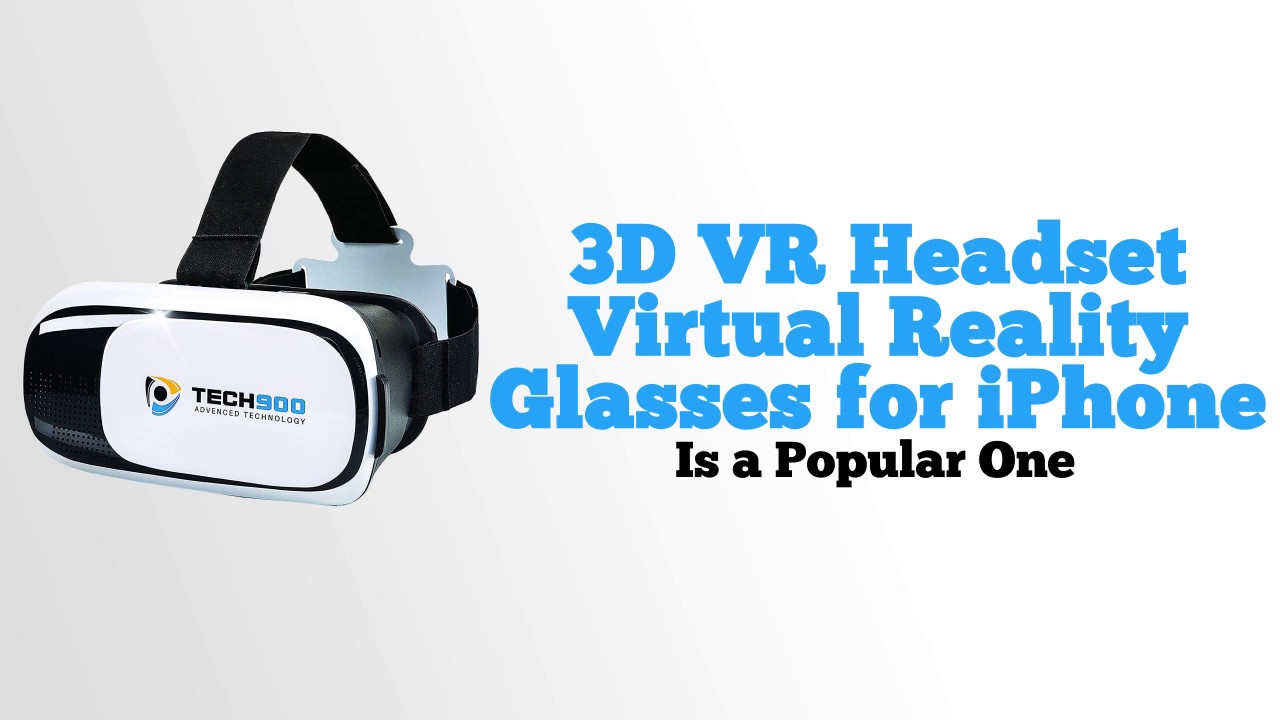 3D VR Headset Virtual Reality Glasses for iPhone Review YouTube