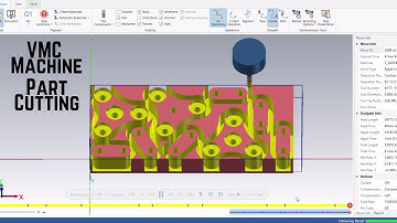 VMC MACHINING  MASTERCAM  PART TOOLPATH GENERATION FOR PART