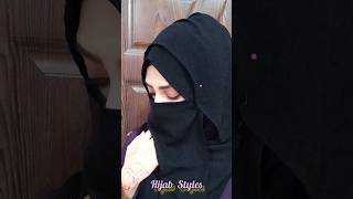 Easy Eating friendly Niqab Tutorial😍simple Eatable niqab style #shorts  #hijab #hijabwithniqab