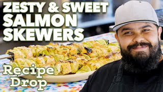 Zesty & Sweet Grilled Lemongrass Salmon Skewers | Recipe Drop | Food52