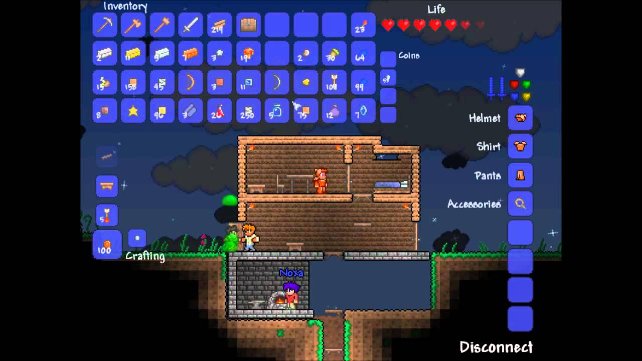 Lets Play Terraria EP2 No. Lets not go with gold walls... YouTube