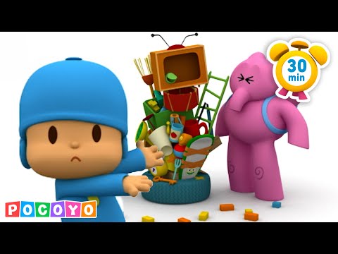 Pocoyo القناة الرسمية بوكويو يتعلم تنظيف غرفته 30 دقيقة رسوم متحركة