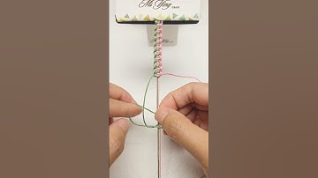 Cross Lark’s Head Knot Tutorial |Easy Macrame Knot for Beginners #shortstutorial #diy #macrame #knot