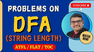 08-DETERMINISTIC FINITE AUTOMATA (DFA) EXAMPLE - 4 (STRING LENGTH) IN AUTOMATA THEORY || TOC