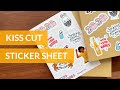 How to Make Sticker Sheets with Cricut - Kiss Cut Stickers
