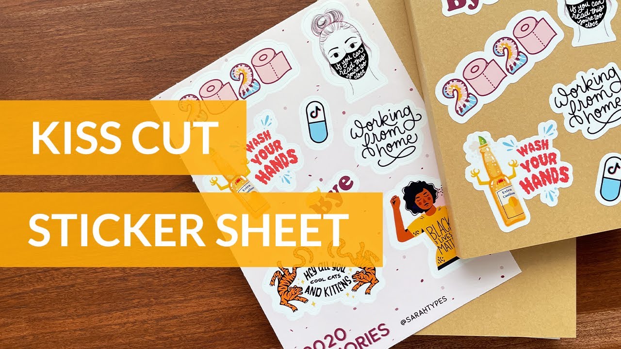 How to Make Sticker Sheets with Cricut - Kiss Cut Stickers 