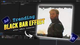 Trending BLACK BARS Transition in after effect | After Effect Tutorial | #aftereffects #trendingedit