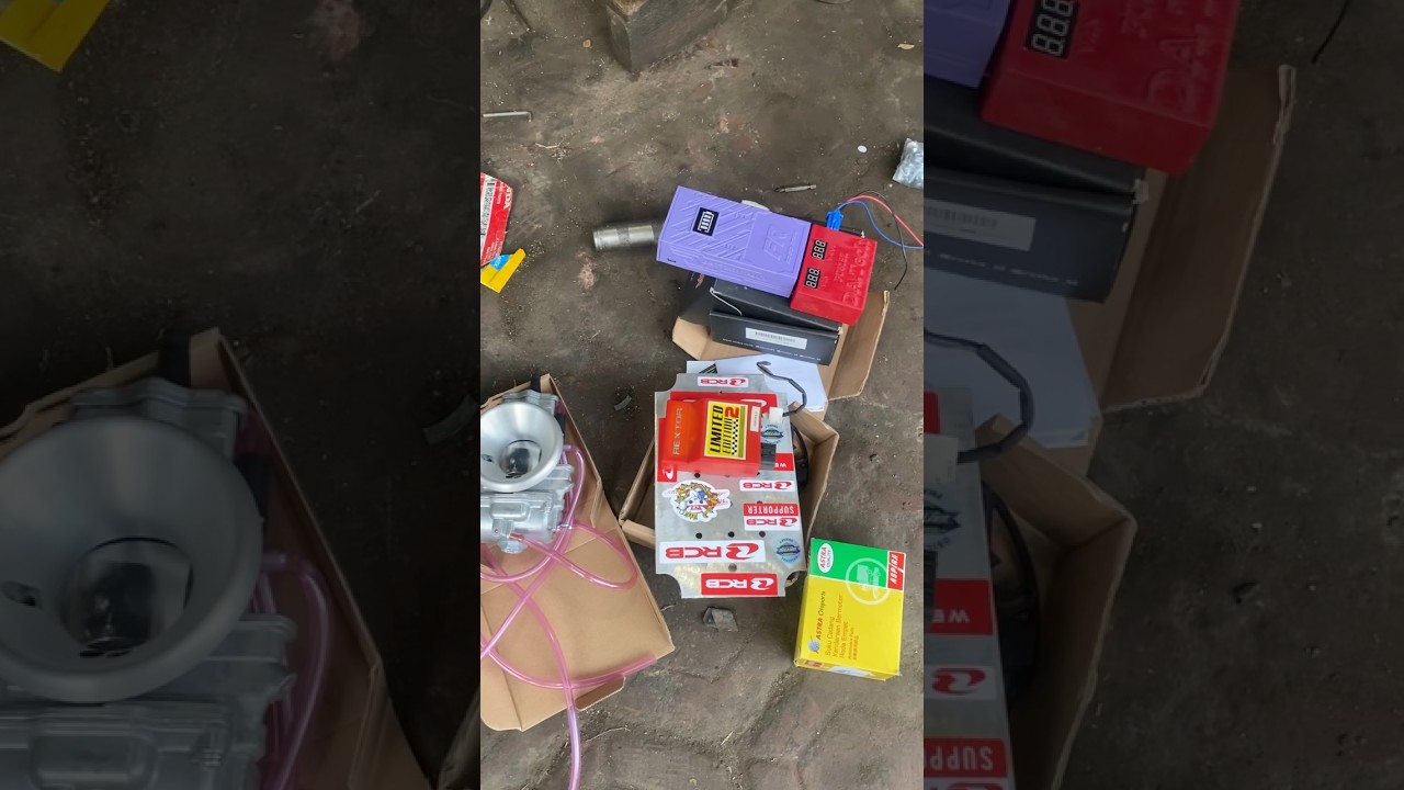 Contoh sparepart racing yang dipasang dimotor balap sleep engine BMS