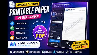 Smart Paper Generator Create Professional Printable PDF Paper FREE BANGASH ORG
