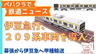 【ニュース】伊豆急行がJR東の209系を導入へ