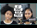 How to: Blow out Silk Press Natural Hair At Home | Hot Tools 24k Blow Out Brush Review