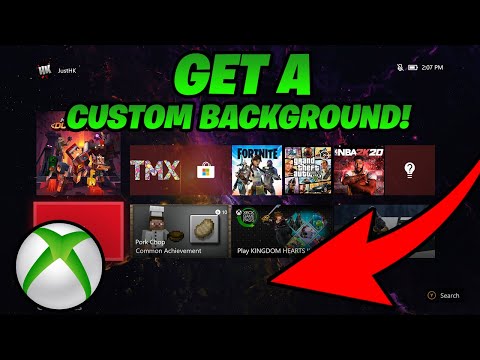 How To Get A CUSTOM BACKGROUND On Xbox One! (fast & easy method!)