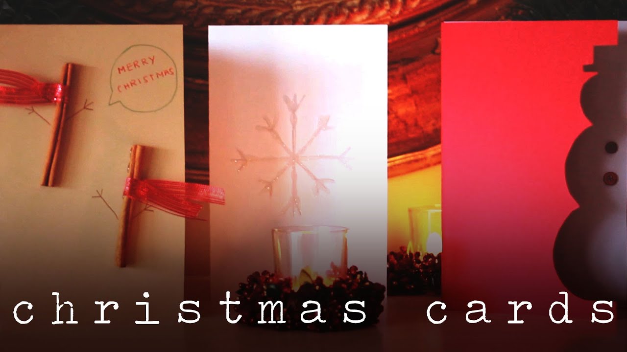 DIY CHRISTMAS/ HOLIDAY CARDS! YouTube